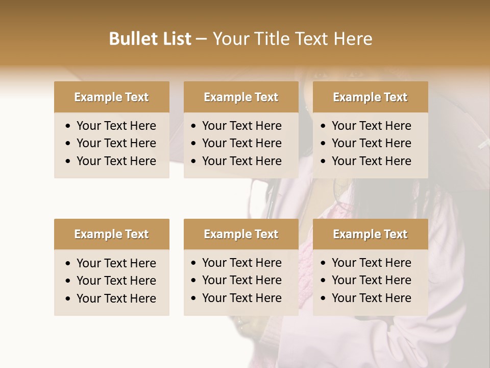 Happy Female Fashion Pretty PowerPoint Template