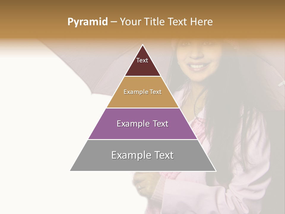 Happy Female Fashion Pretty PowerPoint Template