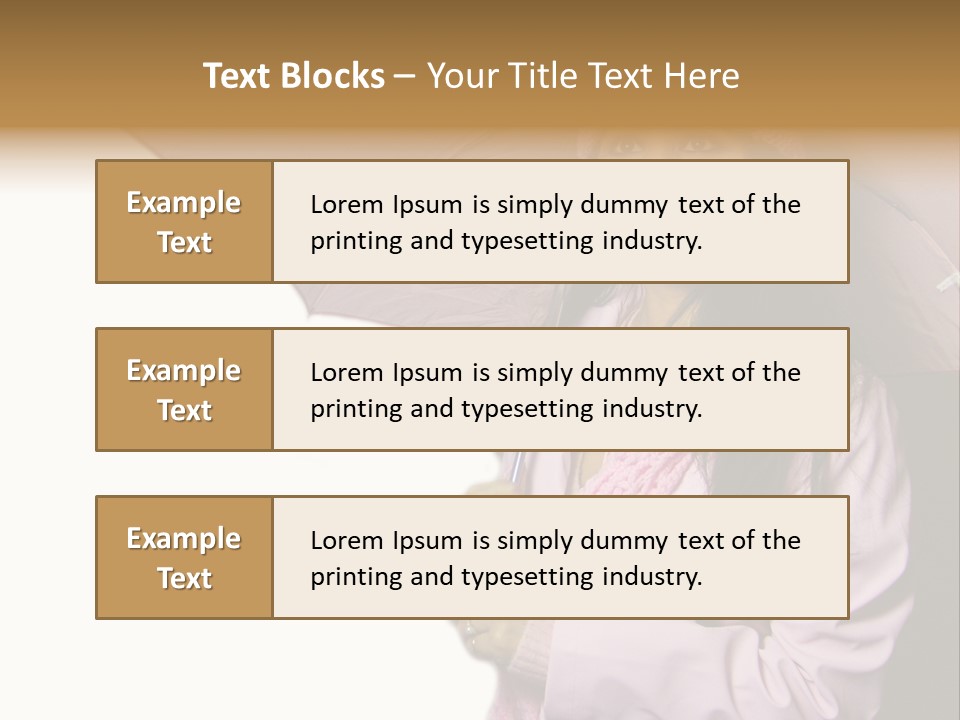 Happy Female Fashion Pretty PowerPoint Template