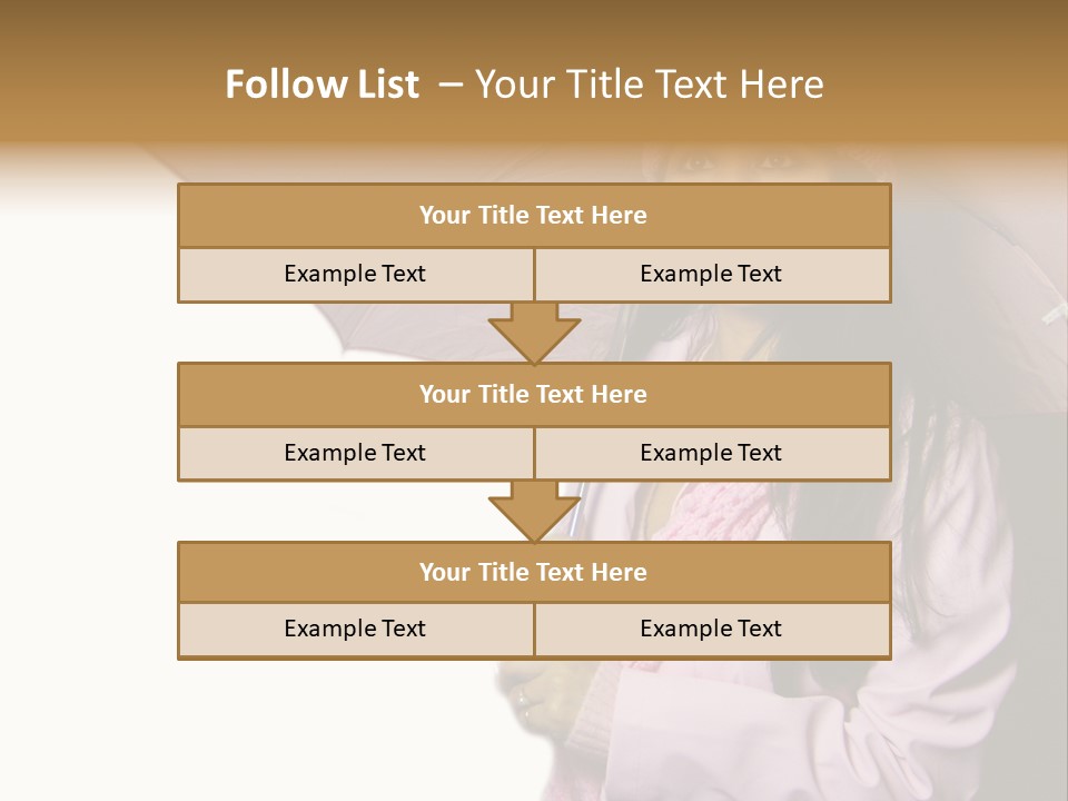 Happy Female Fashion Pretty PowerPoint Template