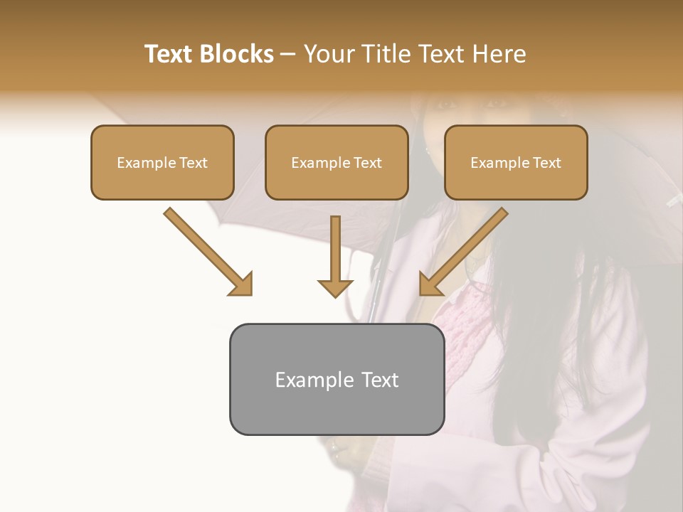 Happy Female Fashion Pretty PowerPoint Template