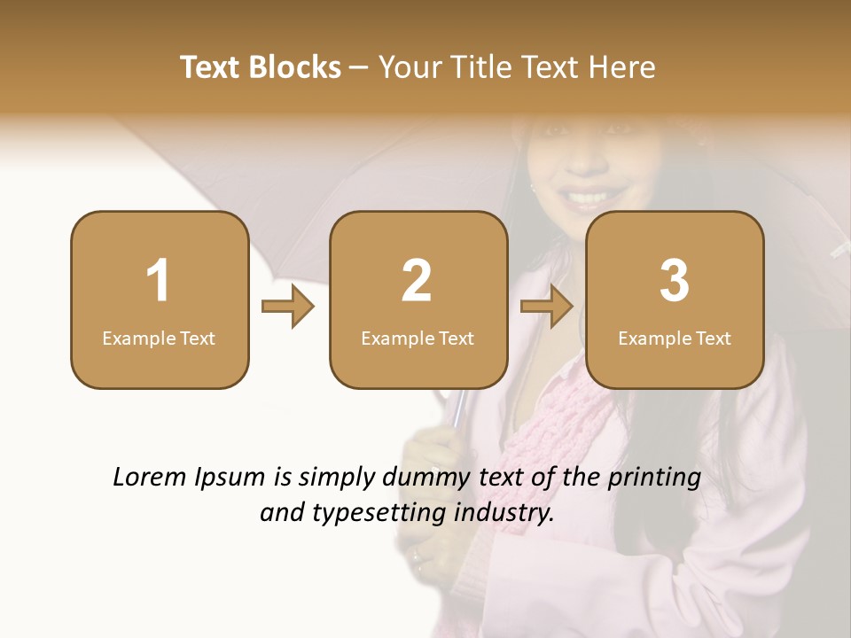 Happy Female Fashion Pretty PowerPoint Template