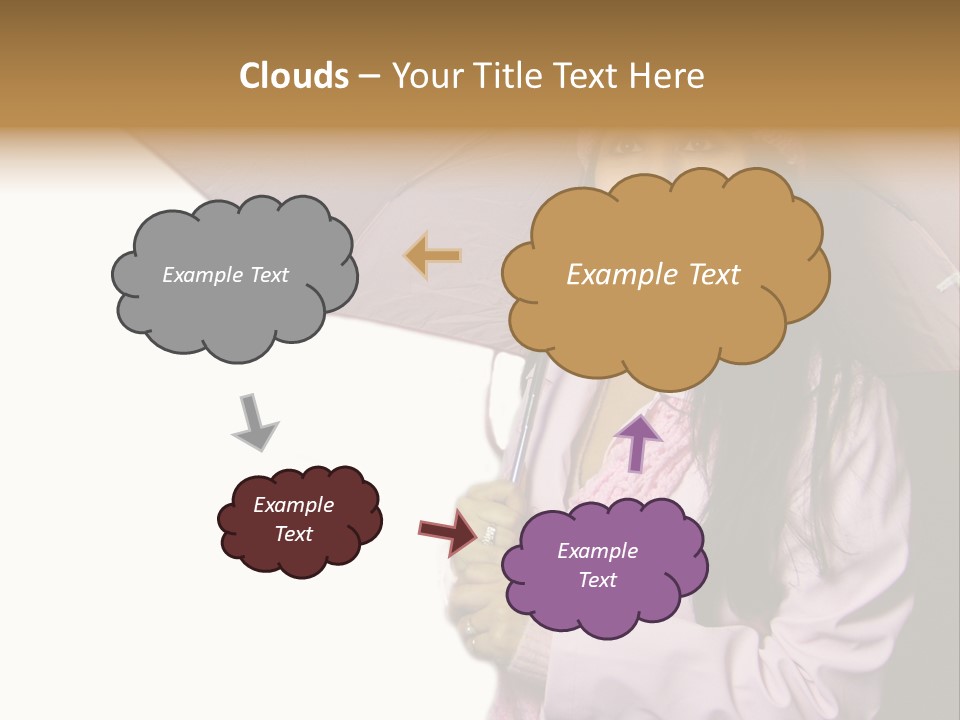 Happy Female Fashion Pretty PowerPoint Template