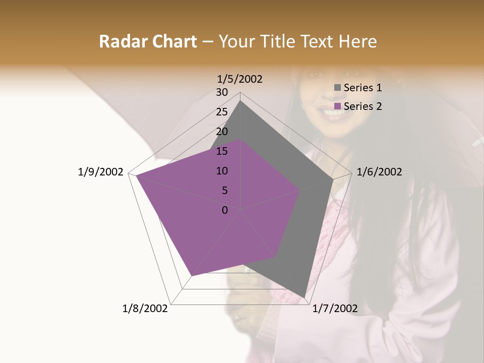 Happy Female Fashion Pretty PowerPoint Template