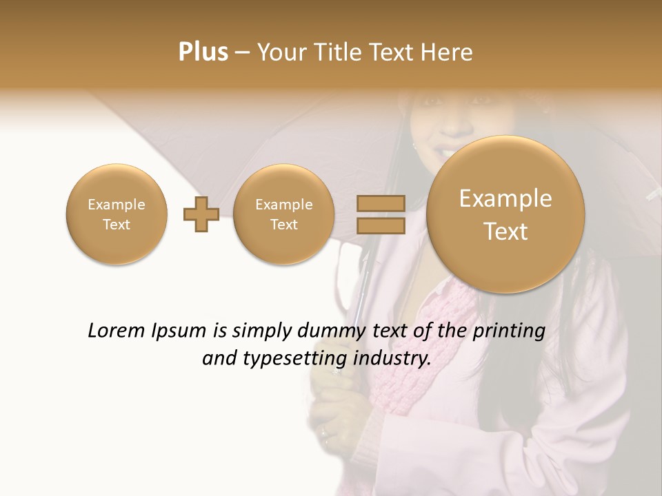 Happy Female Fashion Pretty PowerPoint Template