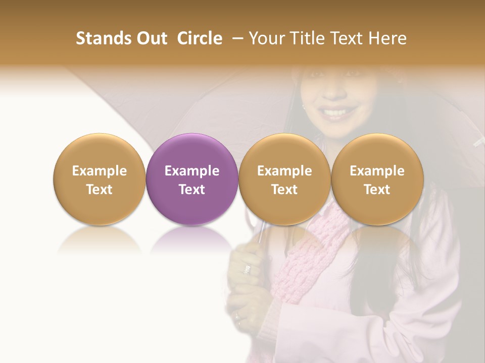 Happy Female Fashion Pretty PowerPoint Template