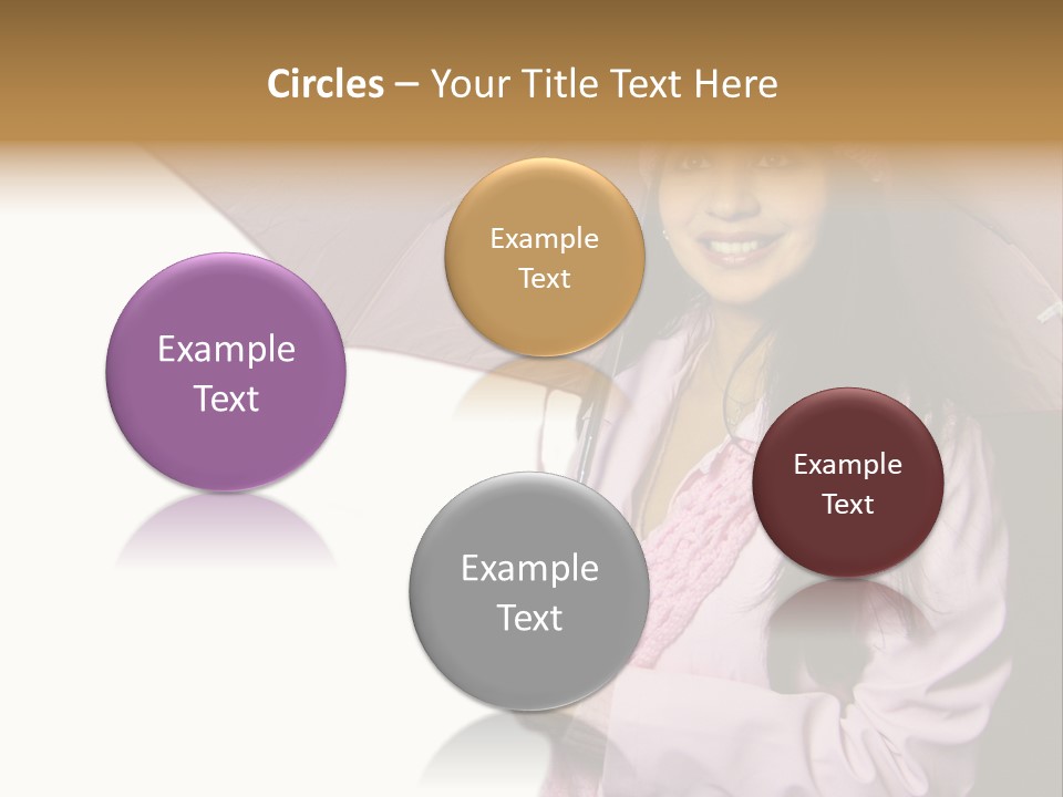 Happy Female Fashion Pretty PowerPoint Template