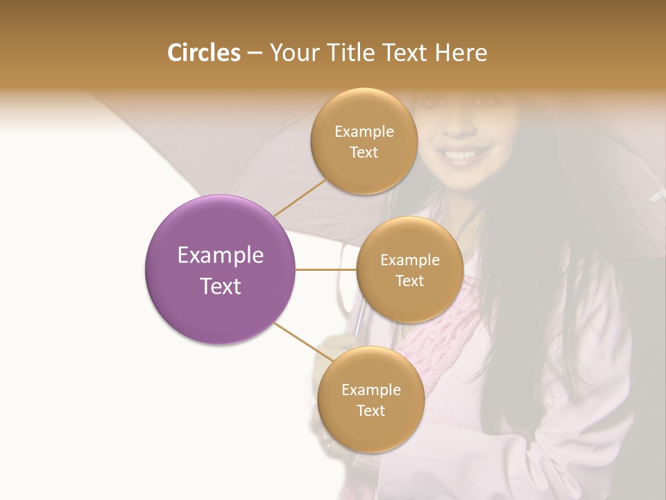 Happy Female Fashion Pretty PowerPoint Template