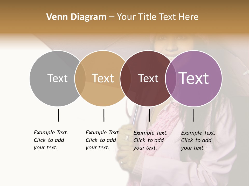 Happy Female Fashion Pretty PowerPoint Template