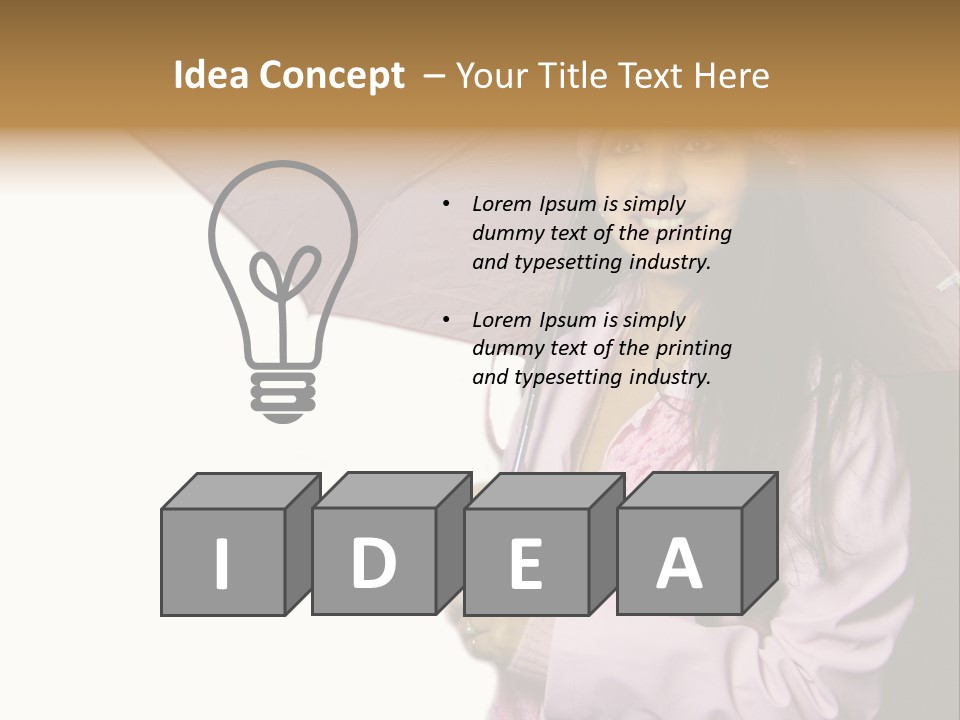 Happy Female Fashion Pretty PowerPoint Template