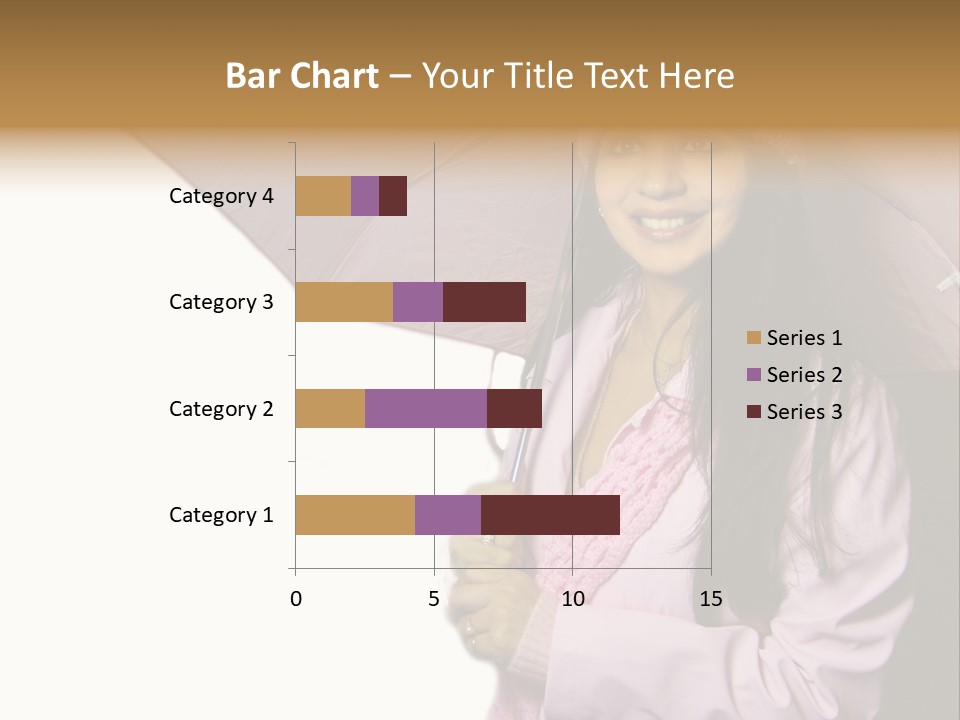 Happy Female Fashion Pretty PowerPoint Template