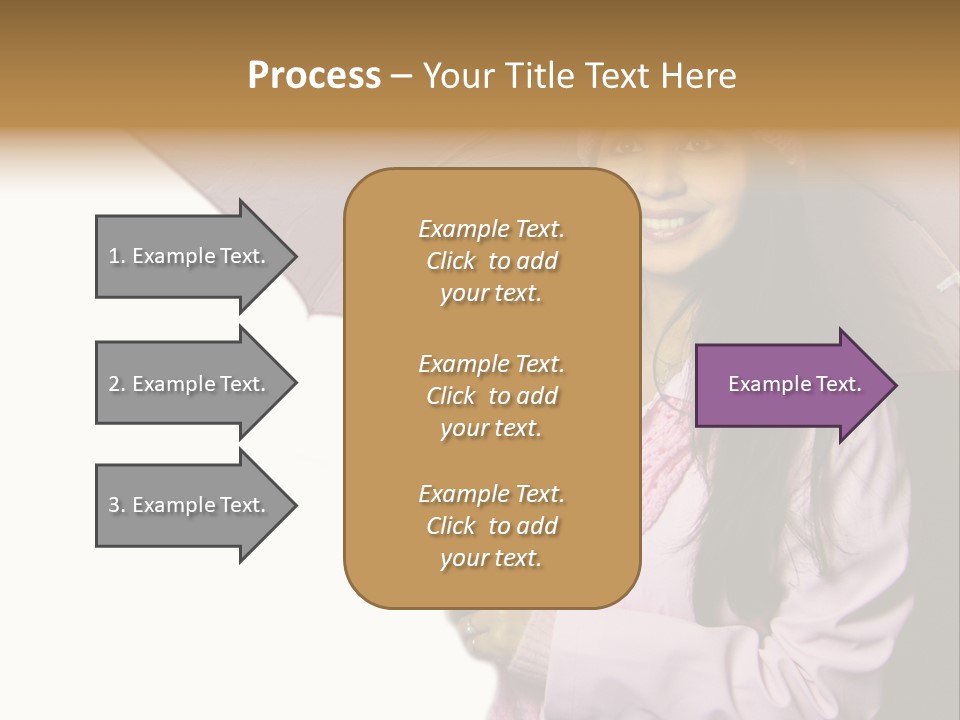 Happy Female Fashion Pretty PowerPoint Template