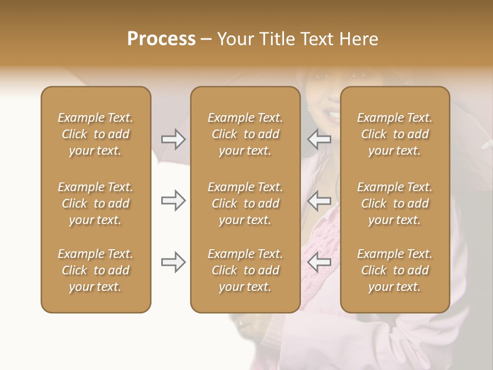 Happy Female Fashion Pretty PowerPoint Template