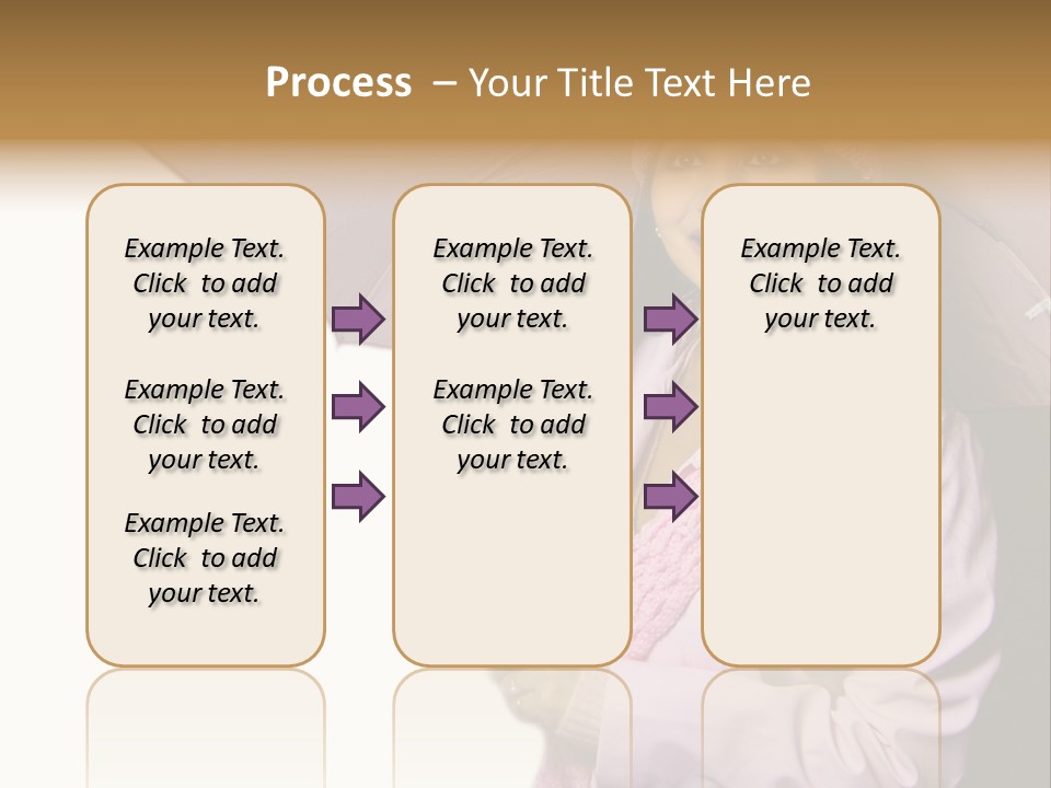 Happy Female Fashion Pretty PowerPoint Template