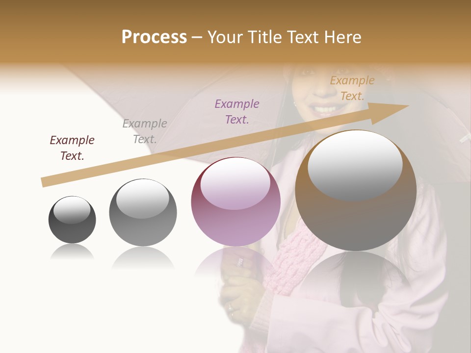 Happy Female Fashion Pretty PowerPoint Template