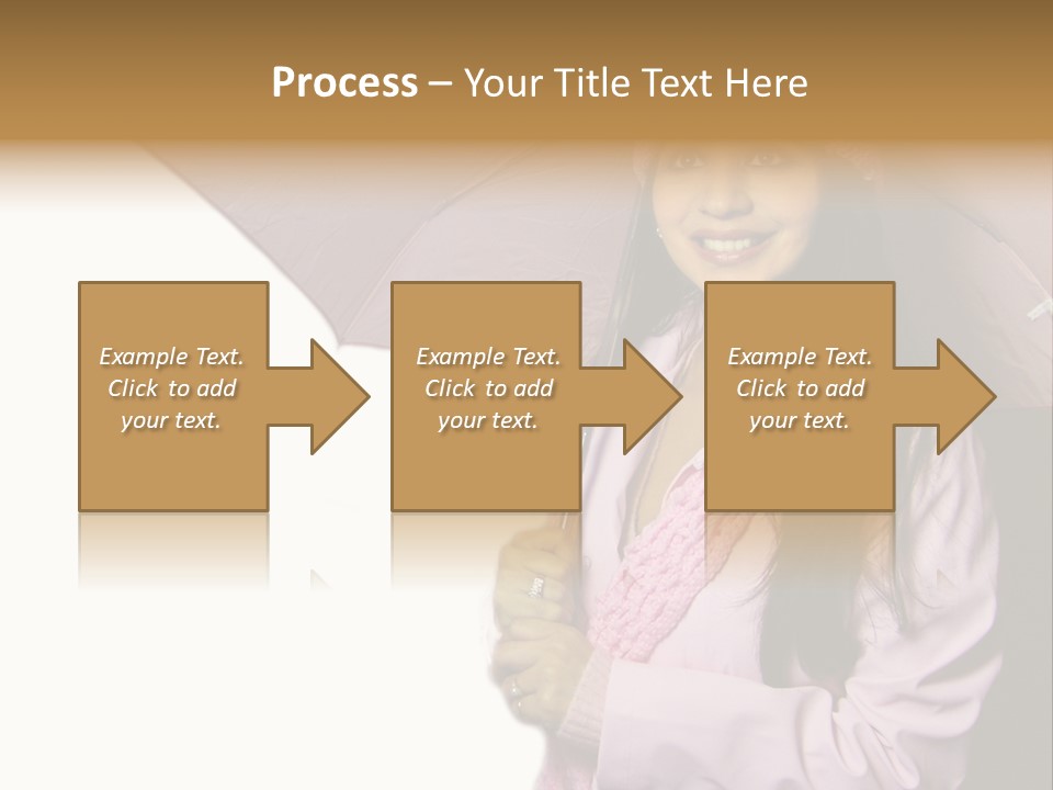 Happy Female Fashion Pretty PowerPoint Template