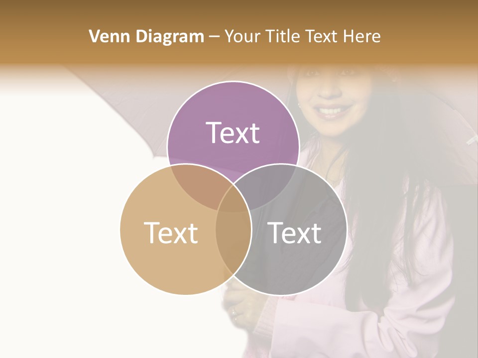 Happy Female Fashion Pretty PowerPoint Template