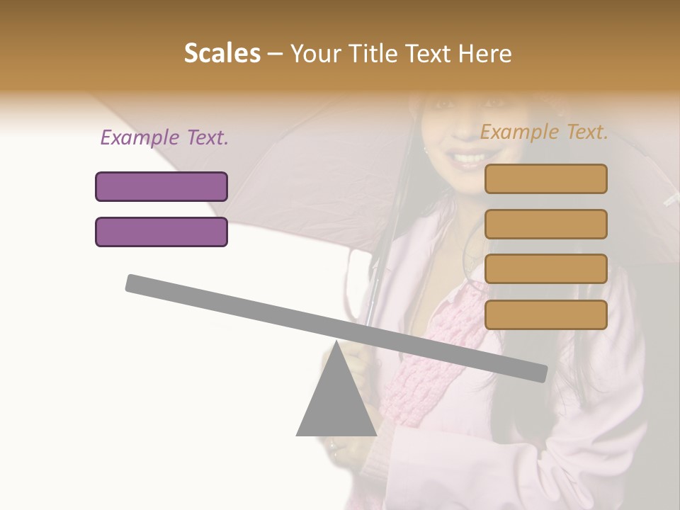 Happy Female Fashion Pretty PowerPoint Template