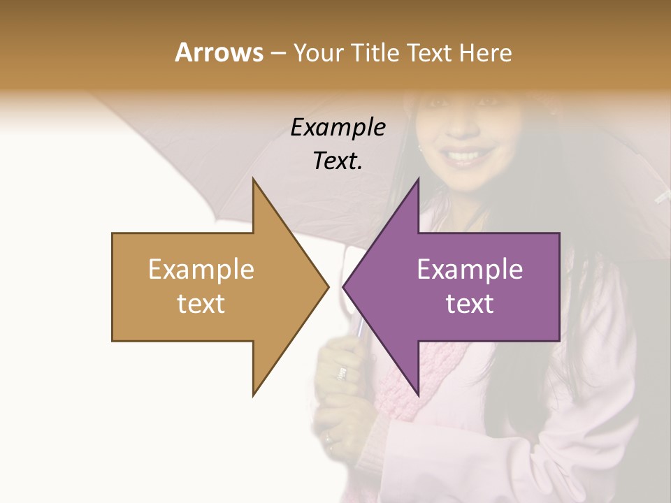 Happy Female Fashion Pretty PowerPoint Template