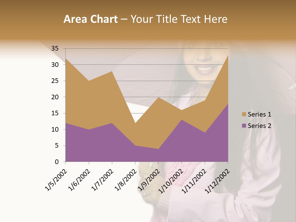 Happy Female Fashion Pretty PowerPoint Template