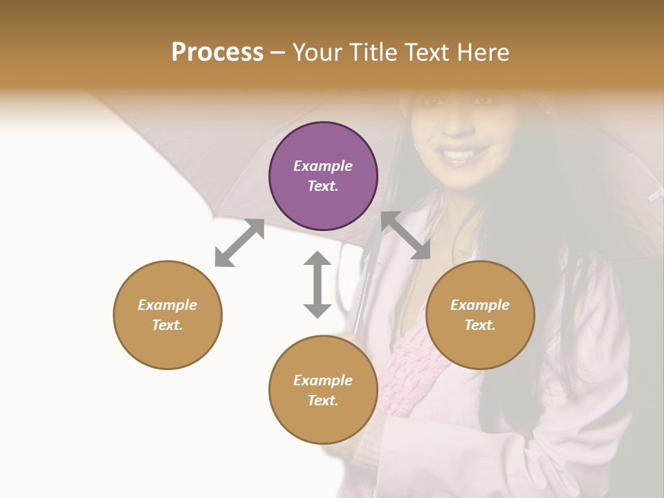 Happy Female Fashion Pretty PowerPoint Template