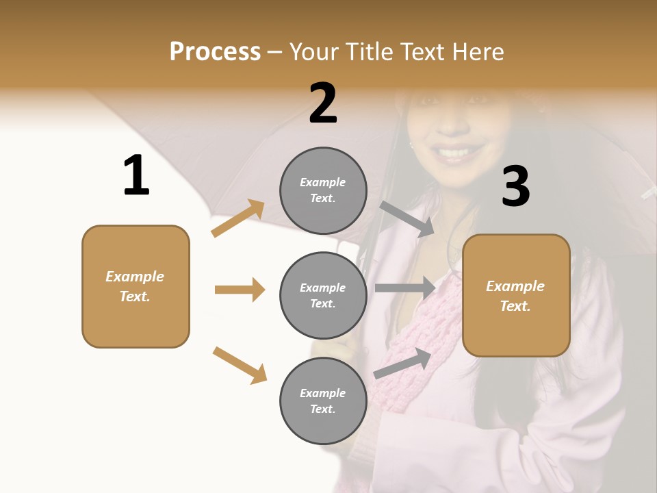 Happy Female Fashion Pretty PowerPoint Template