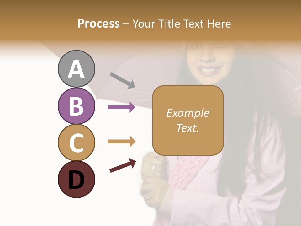 Happy Female Fashion Pretty PowerPoint Template