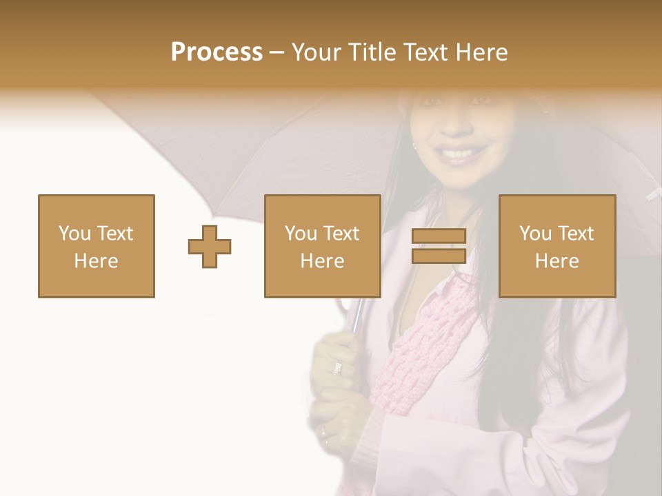 Happy Female Fashion Pretty PowerPoint Template