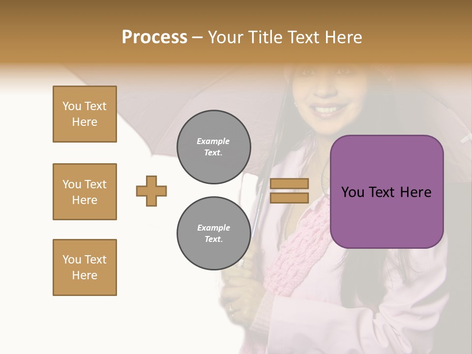 Happy Female Fashion Pretty PowerPoint Template