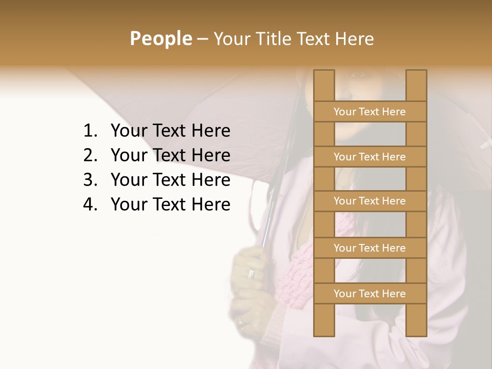 Happy Female Fashion Pretty PowerPoint Template