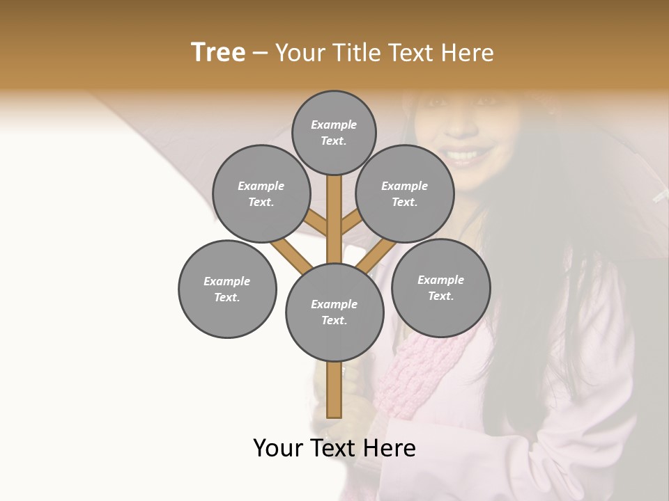 Happy Female Fashion Pretty PowerPoint Template