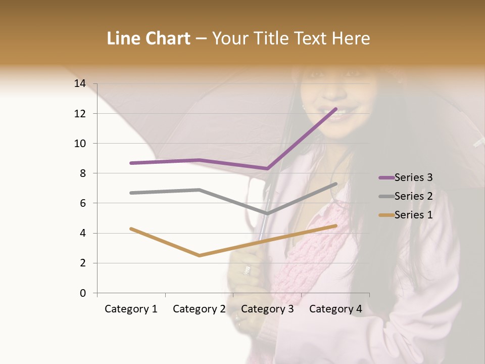 Happy Female Fashion Pretty PowerPoint Template