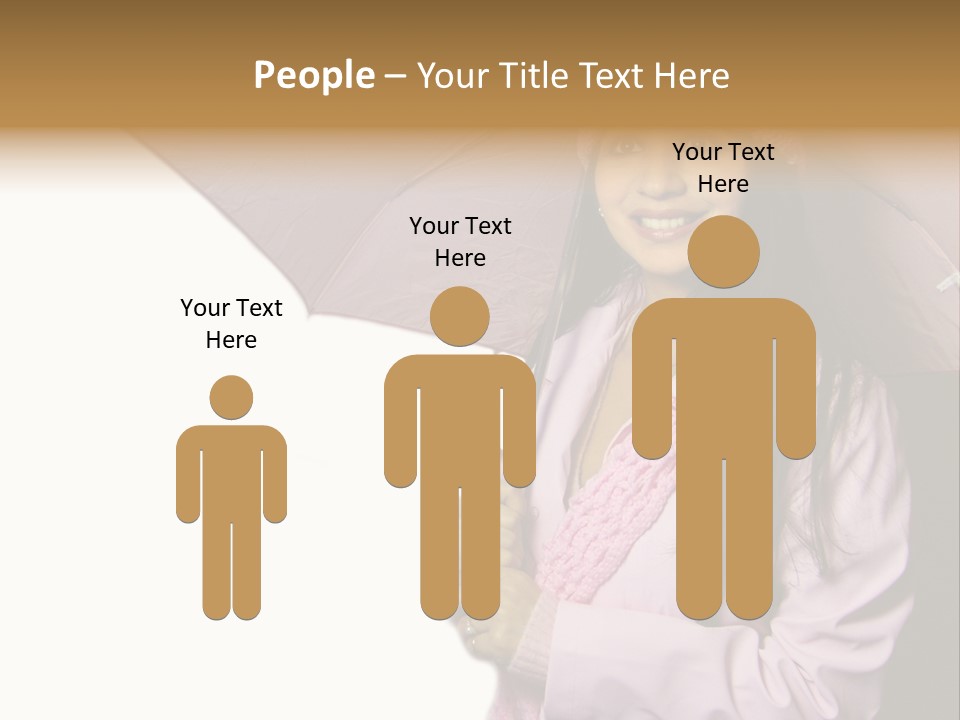 Happy Female Fashion Pretty PowerPoint Template