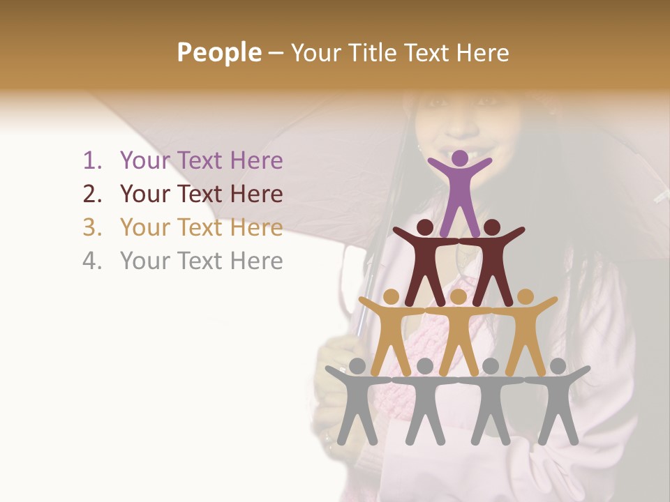 Happy Female Fashion Pretty PowerPoint Template