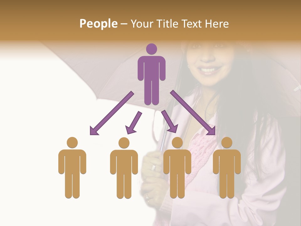 Happy Female Fashion Pretty PowerPoint Template