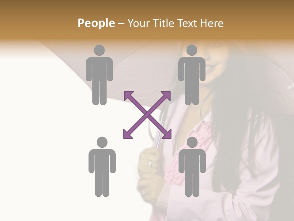 Happy Female Fashion Pretty PowerPoint Template