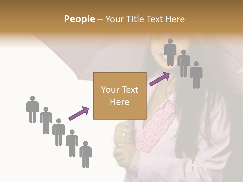 Happy Female Fashion Pretty PowerPoint Template