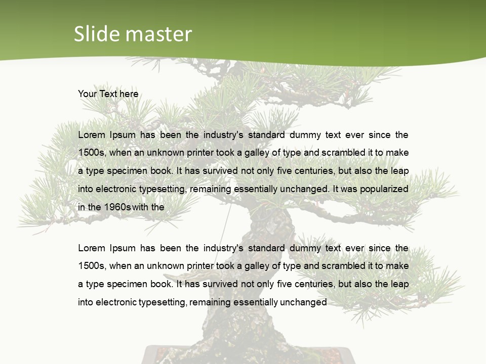 Grow Japanese Nature PowerPoint Template