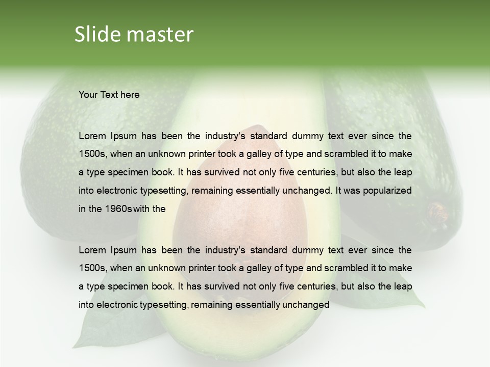 Food Isolated Fruit PowerPoint Template