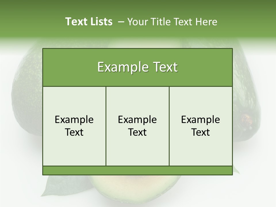 Food Isolated Fruit PowerPoint Template