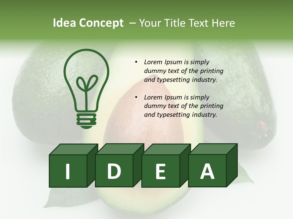 Food Isolated Fruit PowerPoint Template