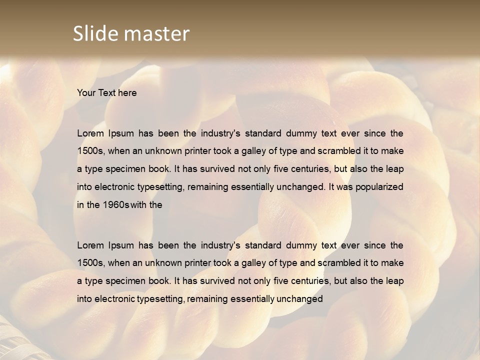 Warm Cereal Gourmet PowerPoint Template