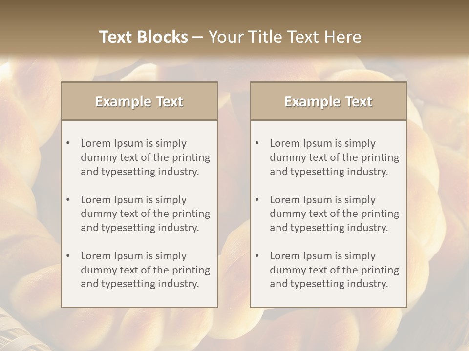 Warm Cereal Gourmet PowerPoint Template