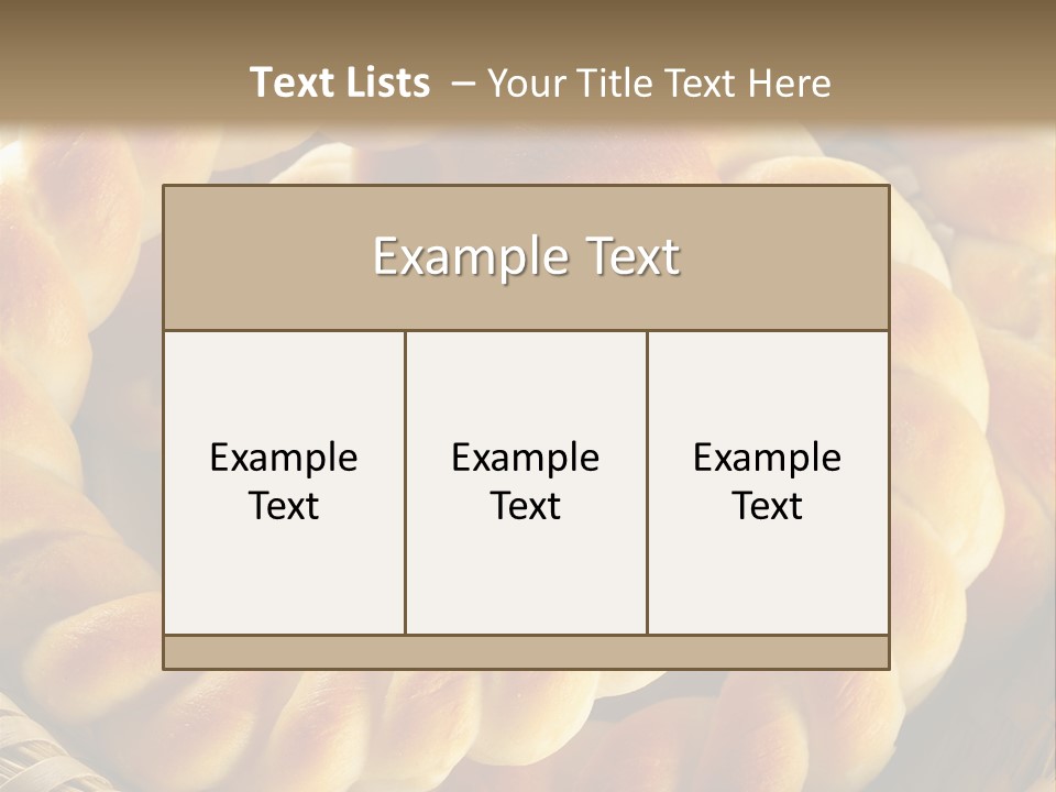Warm Cereal Gourmet PowerPoint Template