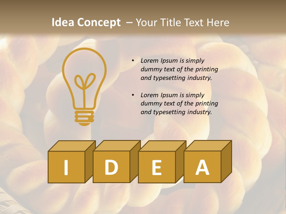 Warm Cereal Gourmet PowerPoint Template