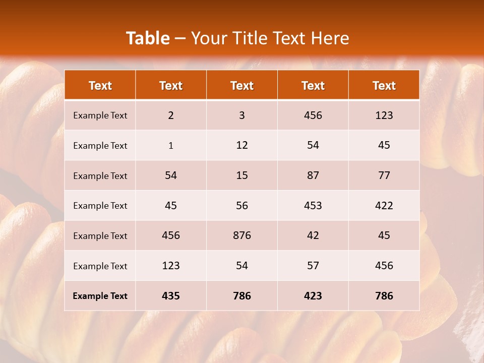 Baked Food Slovenia PowerPoint Template