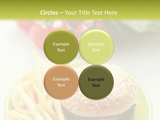 Sandwich Dinner Vegetable PowerPoint Template