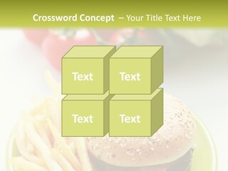 Sandwich Dinner Vegetable PowerPoint Template