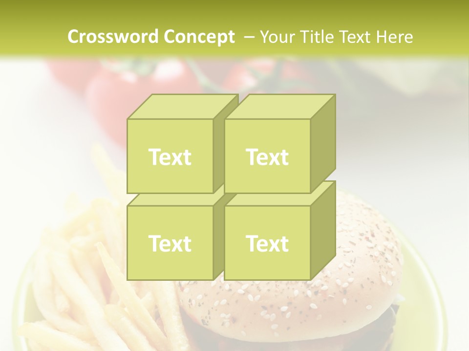 Sandwich Dinner Vegetable PowerPoint Template