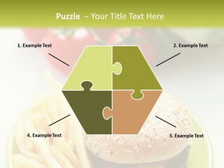 Sandwich Dinner Vegetable PowerPoint Template